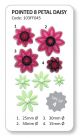 Eight Petal Daisy - Set of 4