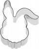 Cookie Cutter Rabbit Face 4.25"