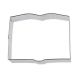 Open Book Cookie Cutter 4.25"