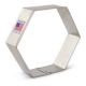 Hexagon Cookie Cutter 3"x 3.5"