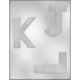 4" Letter J-K-L Choc Mold