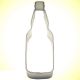 Beer Bottle Cookie Cutter 4.5"