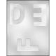 4" Letter D-E-F Choc Mold