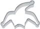 Jester Hat Cookie Cutter 4"