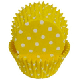 Yellow Polka Dot Standard baking cup  / Cupcake Liner Glassine / 50 count