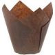 Brown Tulip baking cup  / Cupcake Liner  /  50 count