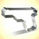 Hand Gun Cookie Cutter 4"
