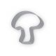 Cookie Cutter Mushroom 3.375"