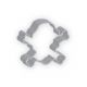 Cookie Cutter Skull & Cross Bones 5"